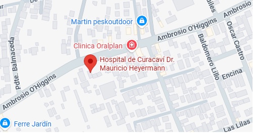 Ubicacion Hospital de Curacaví